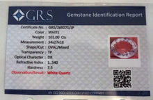 Load image into Gallery viewer, E1014 Bergkristall Top 101,0ct. mit Zertifikat