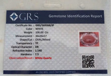 Lade das Bild in den Galerie-Viewer, E1012 Bergkristall Top 106,0ct. mit Zertifikat
