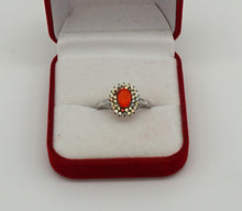 Lade das Bild in den Galerie-Viewer, S326 Silberring mit Opal und Safire