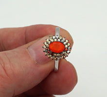 Lade das Bild in den Galerie-Viewer, S326 Silberring mit Opal und Safire