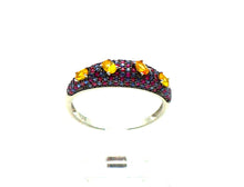 Charger l'image dans la galerie, S254 Silberring 925 mit Safir und Rubin