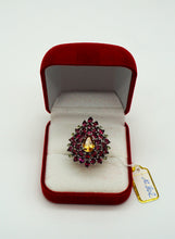 Lade das Bild in den Galerie-Viewer, S302 Silberring mit Rodolithe, Citrin, Peridot