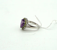 Lade das Bild in den Galerie-Viewer, S311 Silberring mit Amethyst und Peridot