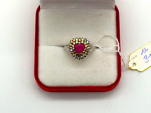Lade das Bild in den Galerie-Viewer, S310 Silberring mit Rubin und Safire