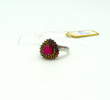 Lade das Bild in den Galerie-Viewer, S310 Silberring mit Rubin und Safire