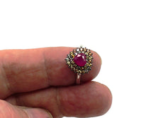 Lade das Bild in den Galerie-Viewer, S310 Silberring mit Rubin und Safire