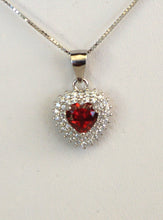 Lade das Bild in den Galerie-Viewer, S822 Silber 925 Anhänger mit Granat