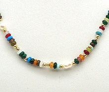 Charger l'image dans la galerie, K107 Collier de pierres précieuses, assorties
