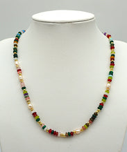 Lade das Bild in den Galerie-Viewer, K122 Halskette aus Steine mix mit Perlen