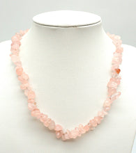 Lade das Bild in den Galerie-Viewer, K134 Rosenquarz Halskette