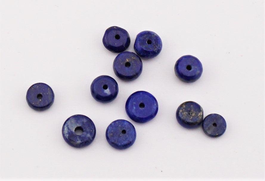 K618 11 Stk. Lapis Lazuli Zwischenteile für Ketten