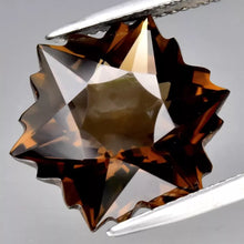 Lade das Bild in den Galerie-Viewer, E1021 Rauchquarz, Schneeflocken Schliff 11,02 ct.