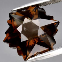 Lade das Bild in den Galerie-Viewer, E1020 Rauchquarz, Schneeflocken Schliff