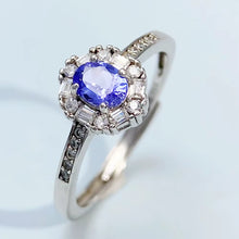 Load image into Gallery viewer, S161 Silberring 925 mit Tansanit