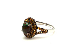 Charger l'image dans la galerie, Bague en argent 925 S456 avec opale et saphir