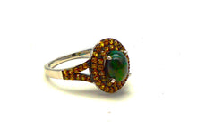 Charger l'image dans la galerie, Bague en argent 925 S456 avec opale et saphir