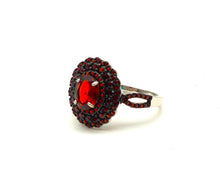 Charger l'image dans la galerie, S457 Bague en argent 925 avec grenats