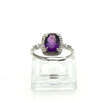 Load image into Gallery viewer, S903 Silber Ring 925 mit Amethyst