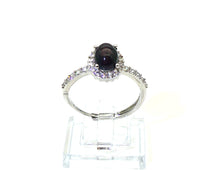 Charger l'image dans la galerie, V106 Ring mit schwarzem Opal