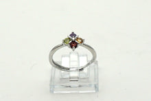 Lade das Bild in den Galerie-Viewer, V123 Ring mit Amethyst, Granat, Peridot und Citrin