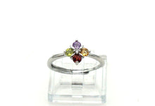 Lade das Bild in den Galerie-Viewer, V123 Ring mit Amethyst, Granat, Peridot und Citrin