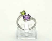 Charger l'image dans la galerie, V148 Ring mit Amethyst und Peridot