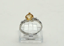 Charger l'image dans la galerie, V165 Ring mit Citrin Herz