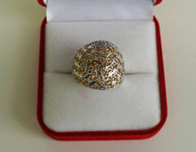 Lade das Bild in den Galerie-Viewer, S965 Silberring 925 mit gelbe Safir