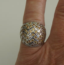 Lade das Bild in den Galerie-Viewer, S965 Silberring 925 mit gelbe Safir