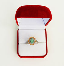 Lade das Bild in den Galerie-Viewer, S224 Silberring 925 mit Smaragd und Safire