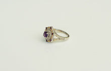 Lade das Bild in den Galerie-Viewer, S227 Silberring 925 mit Amethyst, Safire und Rodolithe