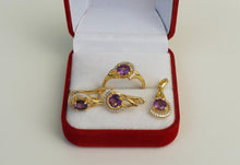Lade das Bild in den Galerie-Viewer, S234 Silber Set 925 mit Amethyst