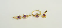 Lade das Bild in den Galerie-Viewer, S234 Silber Set 925 mit Amethyst