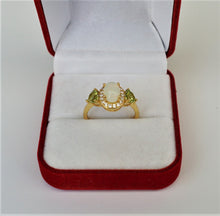 Lade das Bild in den Galerie-Viewer, S250 Silberring mit Opal und Peridot
