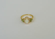 Lade das Bild in den Galerie-Viewer, S250 Silberring mit Opal und Peridot