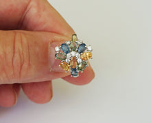 Lade das Bild in den Galerie-Viewer, S251 Silberring 925 mit Safire