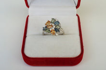 Lade das Bild in den Galerie-Viewer, S251 Silberring 925 mit Safire