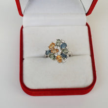 Lade das Bild in den Galerie-Viewer, S251 Silberring 925 mit Safire