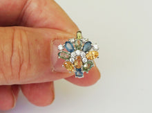 Lade das Bild in den Galerie-Viewer, S251 Silberring 925 mit Safire