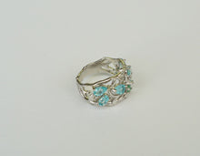 Lade das Bild in den Galerie-Viewer, S252 Silberring mit Apatit, Smaragd