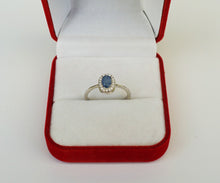 Lade das Bild in den Galerie-Viewer, S253 Silberring mit Safir