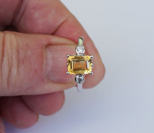 Lade das Bild in den Galerie-Viewer, S256 Silberring 925 mit Citrin
