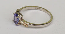 Lade das Bild in den Galerie-Viewer, S263 Silberring mit Tansanit und Safire