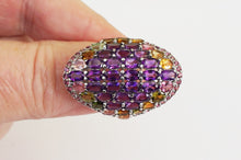Lade das Bild in den Galerie-Viewer, S278 Silberring mit Amethyste, Rodolithe und Turmaline