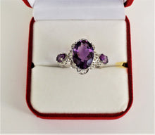 Lade das Bild in den Galerie-Viewer, S279 Silberring 925 Amethyst