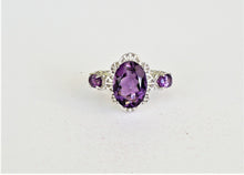 Lade das Bild in den Galerie-Viewer, S279 Silberring 925 Amethyst
