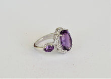Lade das Bild in den Galerie-Viewer, S279 Silberring 925 Amethyst