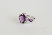 Lade das Bild in den Galerie-Viewer, S279 Silberring 925 Amethyst