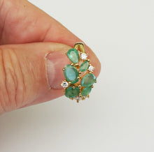Lade das Bild in den Galerie-Viewer, S905 Silberring 925 mit Smaragde