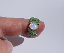 Lade das Bild in den Galerie-Viewer, S911 Schmuckset 925 Silber Ring und Ohrstecker